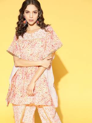 Multicolor printed crepe kurta-sets 4