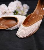 Pearl Drops Hand Embroidered Women Jutti