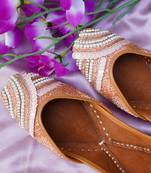 Pastel Pearl Embellished Women Jutti