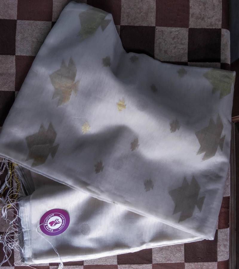 Sareesboutique.in Pure Silk Cotton Saree with Tested Golden Zari 