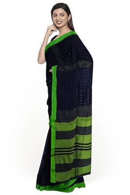 Sareesboutique.in Cotton by Reshom Saree with Full body Sequin 4