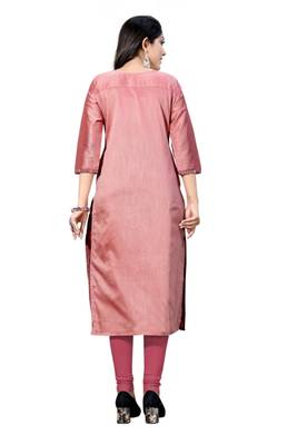Brown woven viscose ethnic-kurtis 4