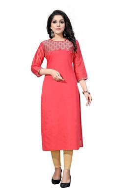Peach woven viscose ethnic-kurtis 2