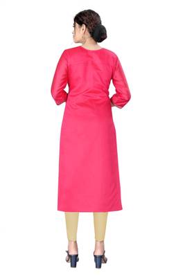 Peach woven viscose ethnic-kurtis 4