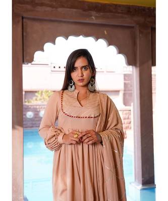 rose pink cotton stitched  kurta  &   dupatta  &   bottom 3