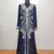 Navy blue Moroccan Kaftan With Sun-proof hijab
