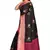 Black woven cotton saree with blouse