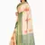 Beige woven cotton saree with blouse