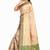 Beige woven cotton saree with blouse