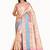Multicolor woven cotton saree with blouse
