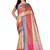 Multicolor woven cotton saree with blouse
