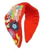 multicolor Hand Embroidered Head Band