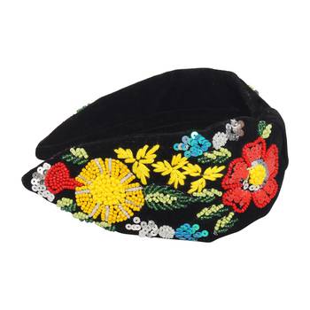 multicolor Hand Embroidered Head Band 2