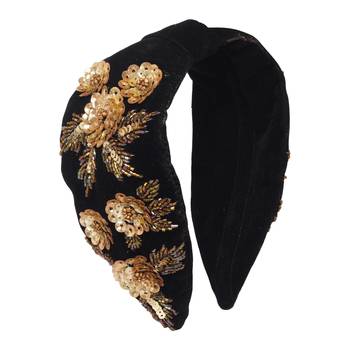multicolor Hand Embroidered Head Band 1