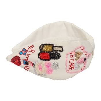 multicolor Hand Embroidered Head Band 2
