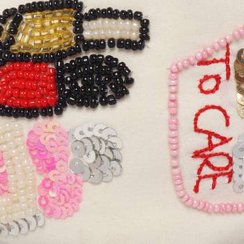 multicolor Hand Embroidered Head Band 3