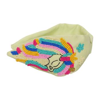 multicolor Hand Embroidered Head Band 2