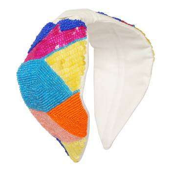 multicolor Hand Embroidered Head Band 1