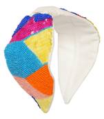 multicolor Hand Embroidered Head Band