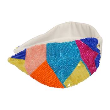 multicolor Hand Embroidered Head Band 2