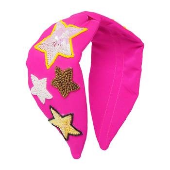 multicolor Hand Embroidered Head Band 1