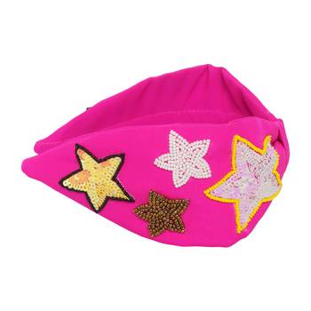 multicolor Hand Embroidered Head Band 2