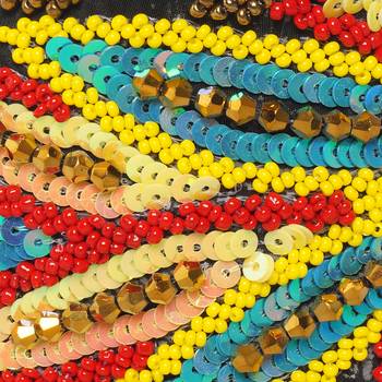 multicolor Hand Embroidered Head Band 3