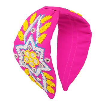 multicolor Hand Embroidered Head Band 1