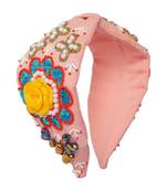 multicolor Hand Embroidered Head Band