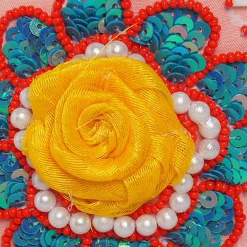 multicolor Hand Embroidered Head Band 3