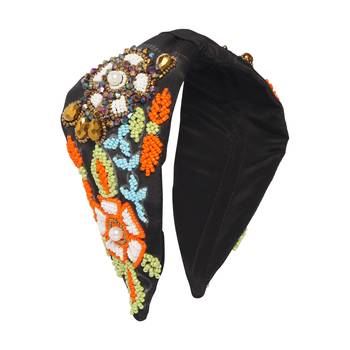 multicolor Hand Embroidered Head Band 1