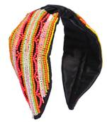 multicolor Hand Embroidered Head Band