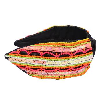 multicolor Hand Embroidered Head Band 2