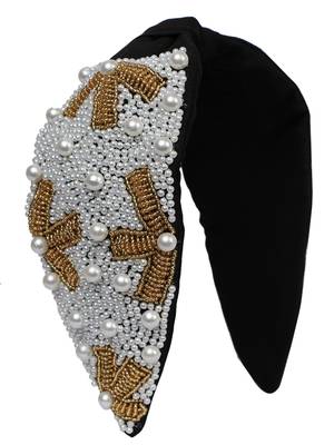 multicolor Hand Embroidered Head Band 1
