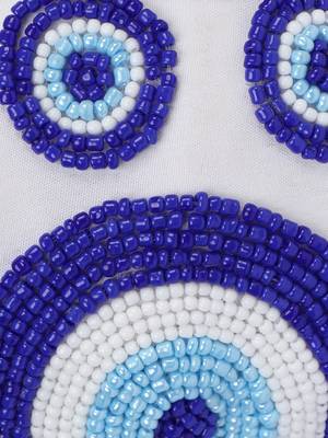 multicolor Hand Embroidered Head Band 3
