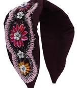 multicolor Hand Embroidered Head Band