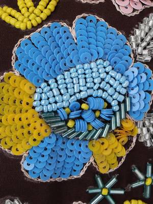 multicolor Hand Embroidered Head Band 3