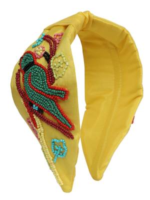 multicolor Hand Embroidered Head Band 1