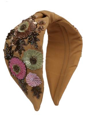 multicolor Hand Embroidered Head Band 1