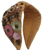 multicolor Hand Embroidered Head Band