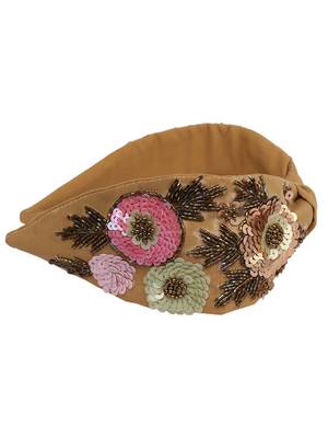 multicolor Hand Embroidered Head Band 2