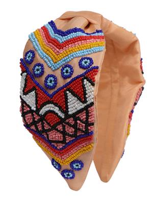 multicolor Hand Embroidered Head Band 1