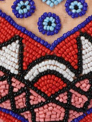multicolor Hand Embroidered Head Band 3
