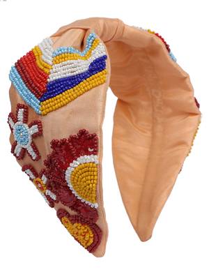 multicolor Hand Embroidered Head Band 1