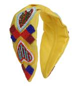 multicolor Hand Embroidered Head Band