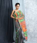 Grey And Multicolored Weaved Jmadani  