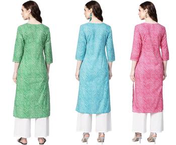 Multicolor printed cotton combo-kurtis 2