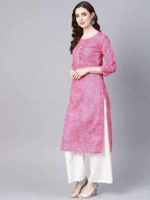 Blue printed cotton combo-kurtis 3