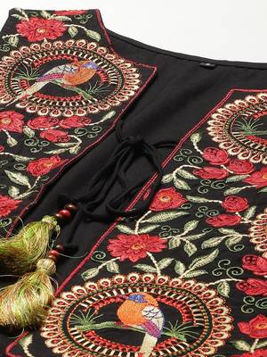Black plain viscose rayon maxi-dresses 4