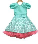 Aqua mirror work  lehnga  sequence work choli